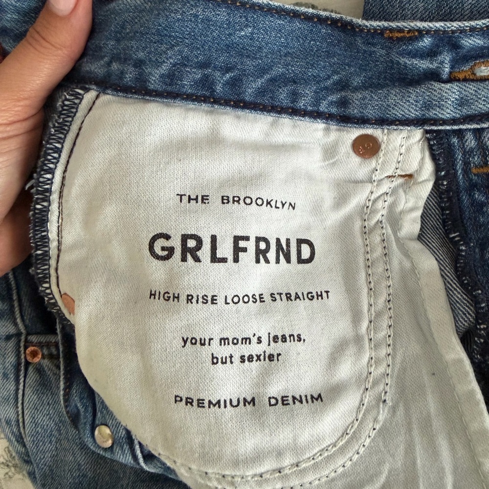 GRLFRND Brooklyn High Rise Straight Jeans in Breckenridge - Picture 4 of 6